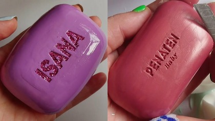 Soap Carving ASMR Relaxing Sounds no talking Satisfying ASMR Video #soapcarving #carvingsoap #acmp