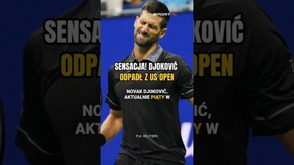 Sensacja w US Open, Novak Djoković odpadł już w pierwszej rundzie 