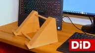 851. Drewniany, masywny stand, podkładka do laptopa gamingowego