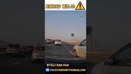 Zajechanie drogi przed samą maską #polscykierowcy #rikordwidjo #shorts #crash #policja