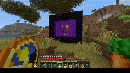 Zombie piglin big brain moment #irongolem #minecraft #game #gaming #Short #Shorts #Bruh #Nether