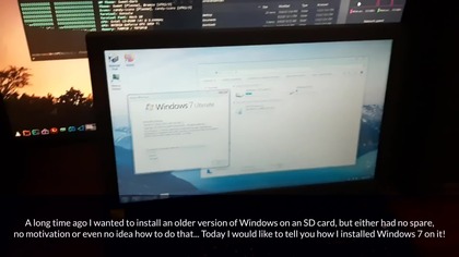 Installing Windows 7 on an SD card