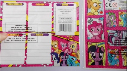 Recenzja nalepek dekoracyjnych i planów lekcji My Little Pony
