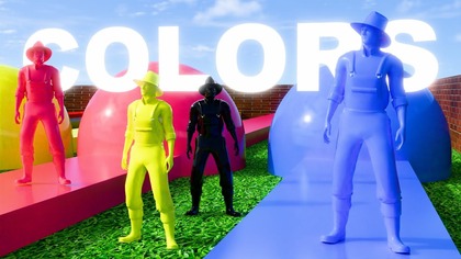 Learn colors with walking farmer for kids