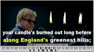 ELTON JOHN - CANDLE IN THE WIND -ENGLANDS ROSE