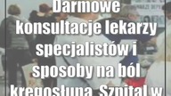 Darmowe konsultacje lekarzy specjalistów i sposoby na ból kręgosłupa.  Szpital w Lublinie zaprasza