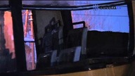 Autobus po zderzeniu z pociągiem