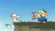 Kick Buttowski: Suburban Daredevil S1 E1 airing on Disney XD Scandinavia (Sweden) (English dub)