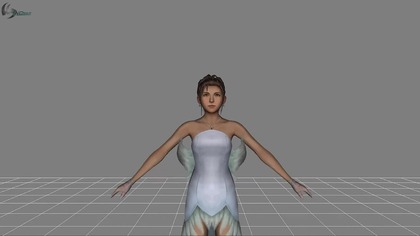 Final Fantasy Model Viewer: Glitch with Yunas face [FFX Model]