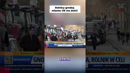 Europejscy Rolnicy Wychodzą na Ulicę z Traktorami! #shorts