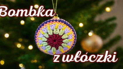 Zrób bombkę z włóczki krok po kroku  DIY ozdoba na choinkę #604 PL/ENG