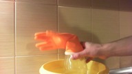 Living rubber glove waving to you - magic trick HD