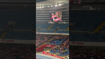 Ale pustki na meczu reprezentacji Polski #shorts