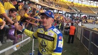 Radość zawodników i kibiców Stali Gorzów po meczy z Falubazem - 17.09.2017