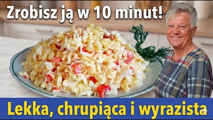 Sałatka z rzodkwi i żółtego sera  szybka, chrupiąca i tania