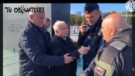 10. 10. 2023r WAŻNE Kaczyński wpadł w szał i zniszczył wieniec pod pomnikiem.