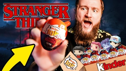 Otworzyłem KINDER JOY STRANGER THINGS  CAŁE PUDŁO 