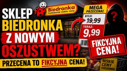 Sklep Biedronka z nowym Oszustwem? Przecena to fikcyjna cena!