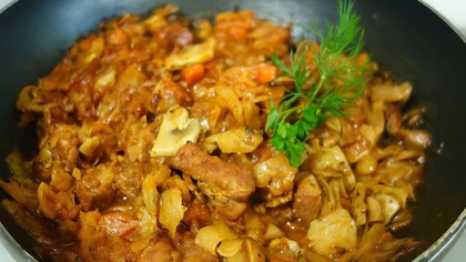 Kociołek z mięsem  pożywny obiad jak u mamy!  Zawsze wychodzi pyszny