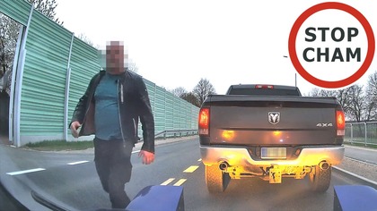 Kierowca RAMa prawie zepchnął z drogi a później zaczął grozić #2234 Wasze Filmy