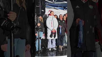 Kacper Tomasiak wrócił do Polski! Specjalnie dla niego w Bystrej zagrali hymn #skoki #igrzyska