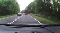 Wypadek TIR vs Fiat Panda.