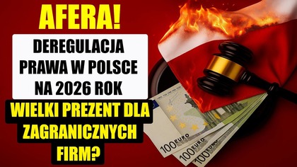 W 2026 roku w Polsce ma wejść w życie nowa fala deregulacji prawnej, kt&oacute;ra ma na celu uproszczenie przepis&oacute;w i ułatwienie prowadzenia działalności gospodarczej. 

Jednak czy te zmiany rzeczywiście przyniosą korzyści polskim przedsiębiorcom, czy może staną się ogromnym prezentem dla zagranicznych korporacji? 

W tym filmie dogłębnie analizujemy planowane regulacje i ich potencjalny wpływ na rynek, gospodarkę w Polsce.

Przyjrzymy się, kt&oacute;re obszary prawa zostaną zliberalizowane, aby zrozumieć, czy deregulacja faktycznie sprzyja konkurencyjności polskich firm, czy może otwiera drzwi do niekontrolowanego napływu zagranicznego kapitału, kt&oacute;ry może ograniczyć szanse lokalnych przedsiębiorstw.

Zastanowimy się r&oacute;wnież nad konsekwencjami społecznymi i ekonomicznymi tych zmian. Co to oznacza to dla suwerenności gospodarczej Polski?

Film odsłania kulisy tej kontrowersyjnej reformy, pokazuje motywacje decydent&oacute;w oraz potencjalne pułapki, kt&oacute;re mogą kryć się za pozornie korzystnymi zmianami. Zapraszamy do oglądania i dyskusji  czy rzeczywiście nadchodząca deregulacja będzie szansą, czy zagrożeniem dla Polski?

Deregulacja 2026: Co zmieni się dla firm i dlaczego to ma znaczenie? - https://portal.faktura.pl/podatki/alarm-podatkowy/deregulacja-2026-co-zmieni-sie-dla-firm-i-dlaczego-to-ma-znaczenie/

Deregulacje przyjęte. Uproszczenia dla przedsiębiorc&oacute;w i podniesienie limitu VAT - https://strefabiznesu.pl/deregulacje-przyjete-uproszczenia-dla-przedsiebiorcow-i-podniesienie-limitu-vat/ar/c3p2-27652287

Deregulacja: Zmiany w podatkach od 2026 roku  co czeka przedsiębiorc&oacute;w? - https://gospodarka.dziennik.pl/podatki/artykuly/9793589,deregulacja-zmiany-w-podatkach-od-2026-roku-co-czeka-przedsiebiorco.html

Skr&oacute;cony spis treści:
0:00 Wstęp
0:32 Deregulacja 2026
2:50 Częściowa deklaracja podatkowa jako korekta
3:59 brak obowiązku publikowania strategii podatkowych
6:20 Dodatkowe zagrożenia 
7:05 Kontrola skarbowa w zagranicznych firmach
11:10 O co tutaj chodzi?
14:19 Deregulacja to otwarcie Polski dla zagranicznych firm
 ToTemat: https://www.youtube.com/@ToTemat | Subskrybuj !
 Darmowa Muzyka: https://www.youtube.com/@Darmowa-Muzyka | Subskrybuj !