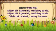 Czarny Baranie - z linią melodyczną ( karaoke )