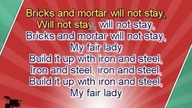 Karaoke for kids - London bridge - faster - backing melody