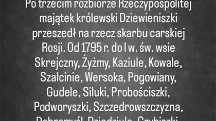 Dziewieniszki, XIX w. dobra skrabowe carskiej Rosji.  XIX a.  Dieveniškės - carinės Rusijos ido turtas