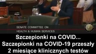 Kolejne przesluchanie przed komisja senadzka w USA - szczepionki prowadza do smierci - Lektor PL