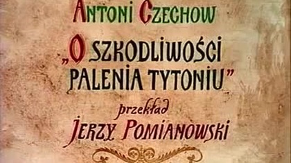 O szkodliwosci palenia tytoniu 1971 rez J Antczak