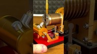 Vacuum Engine Model In Slow Motion - SaiHu SH-02 #engine #slowmotion #shorts