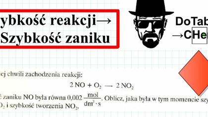 SZYBKOŚĆ ZANIKU NO BYŁA RÓWNA 0,002mol/dm3... #Chemia
