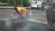 Zalepianie dziur w asfalcie - Niemcy