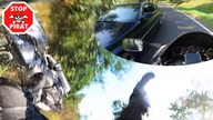 BWM zajeżdża drogę motocykliście i doprowadza do wypadku.  STOP PIRAT