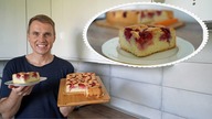 Ciasto z truskawkami.  Puszyste i wilgotne, po prostu pyszne