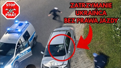 Ukrainiec ucieka ulicami Oleśnicy.  Policyjny pościg i użycie radiowozu do zatrzymania.  STOP PIRAT