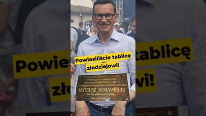 Powiesiliście tablicę złodziejowi! #tablica #Morawiecki #kościół #Łebcze #proboszcz #PiSToMafia
