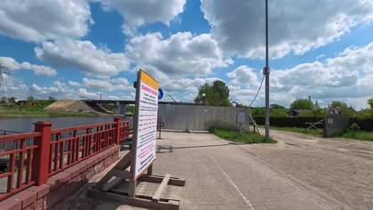 Most (pontonowy) na Rzece Kwai, Kobryń, Białoruś