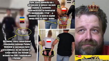 Zobacz jak traktują ukraińskiego Zabójcę Polskiego Księdza - a jak Polki, które napluły na ukraińca! skanal JP100% HWDP
