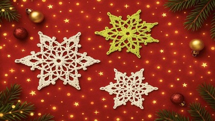 Szydełkowa gwiazdka krok po kroku  Idealna ozdoba na choinkę! #607 PL/ENG