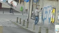 Żart z graffiti