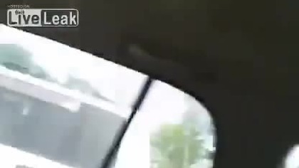 Drogowy cwaniaczek - trafiła kosa na kamień