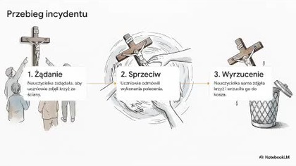 Lekcja wiary z Kielna: Uczniowie stanęli w obronie krzyża.  Profanacja w polskiej szkole