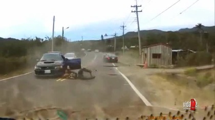 Przejechany przez własne auto