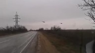 Rosyjskie Śmigłowce lecące na Krym