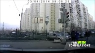  Russian Car Crash Fail Compilation 2014 