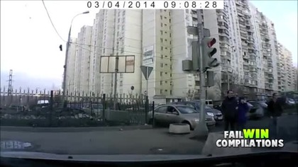  Russian Car Crash Fail Compilation 2014 