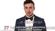  27 typ&oacute;w męskiego  tańca 